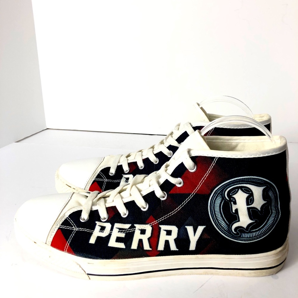 Perry High Top Converse Sneakers Unisex Black Boot. Size 11.5. Classy  Rare